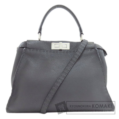 FENDI フェンディ ピーカブー セレリア 2WAY ハンドバッグ カーフ レディース 中古