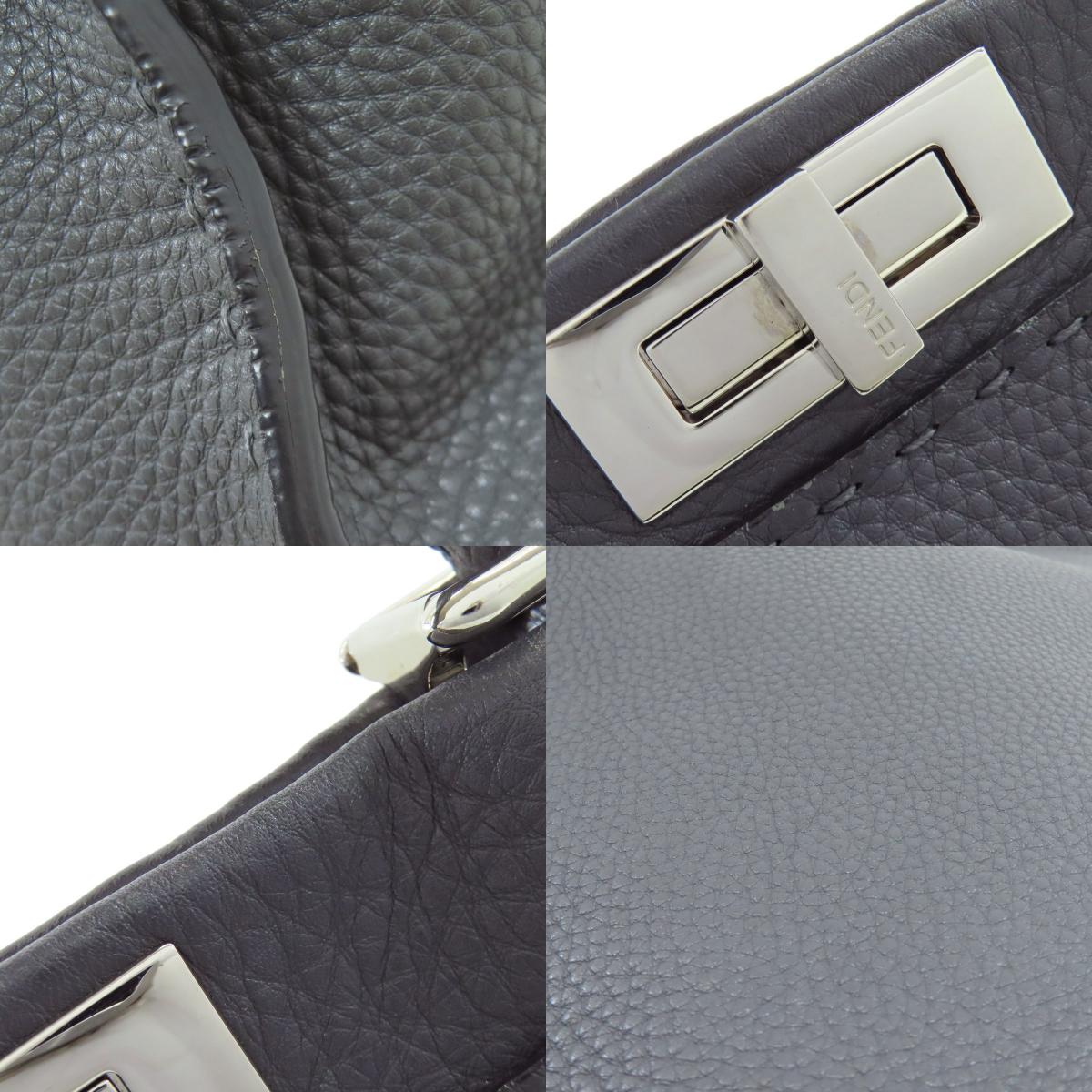 FENDI フェンディ ピーカブー セレリア 2WAY ハンドバッグ カーフ レディース 中古