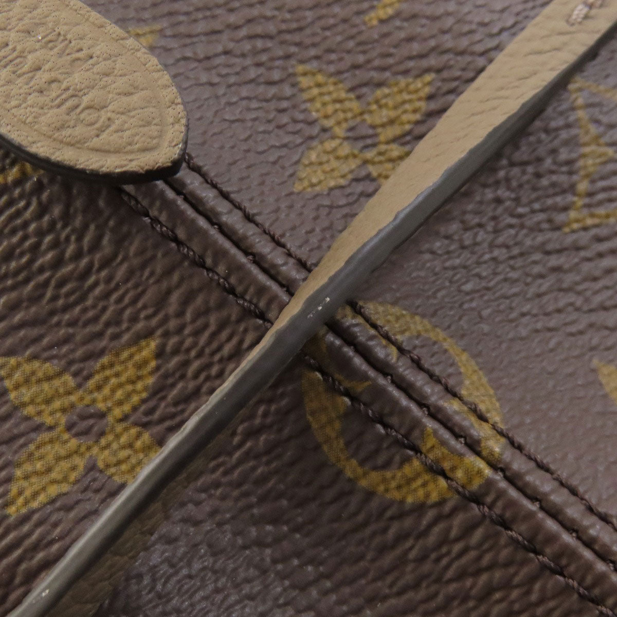 LOUIS VUITTON ルイヴィトン M25664 ネヴァーフル・インサイドアウトMM トートバッグ カーフ レディース 中古