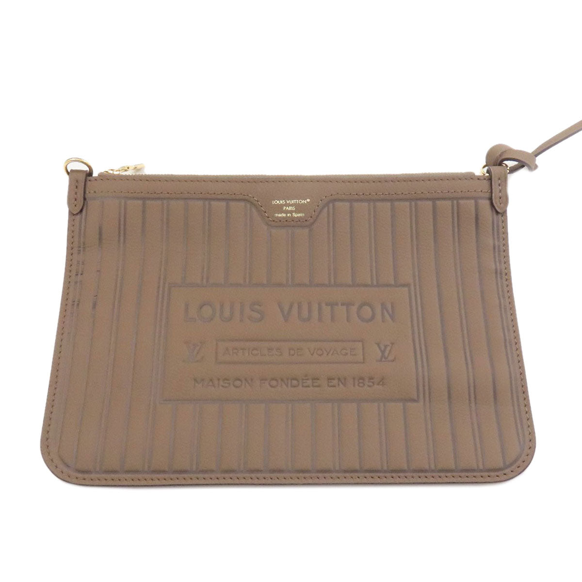 LOUIS VUITTON ルイヴィトン M25664 ネヴァーフル・インサイドアウトMM トートバッグ カーフ レディース 中古