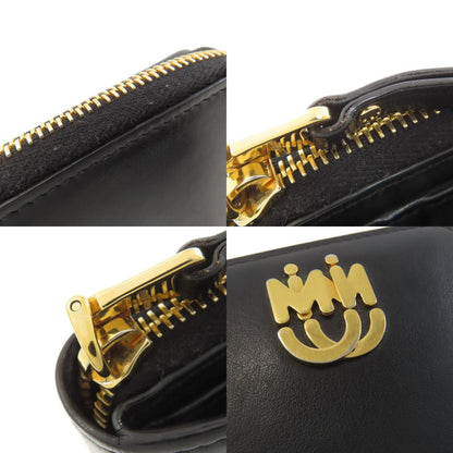 MIUMIU ミュウミュウ ロゴ 二つ折り財布（小銭入れあり） レザー レディース 中古