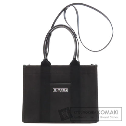 BALENCIAGA バレンシアガ 671402 ハードウェア スモール 2WAY ハンドバッグ キャンバス レディース 中古