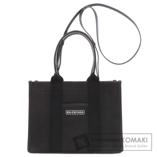 BALENCIAGA バレンシアガ 671402 ハードウェア スモール 2WAY ハンドバッグ キャンバス レディース 中古