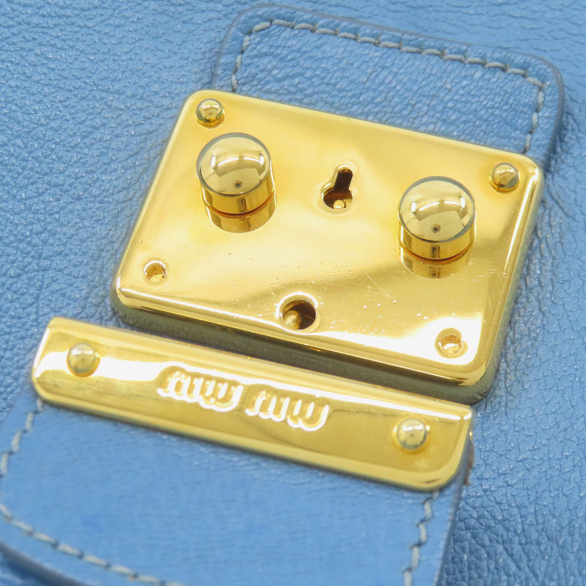 MIUMIU ミュウミュウ 2WAY ハンドバッグ レザー レディース 中古