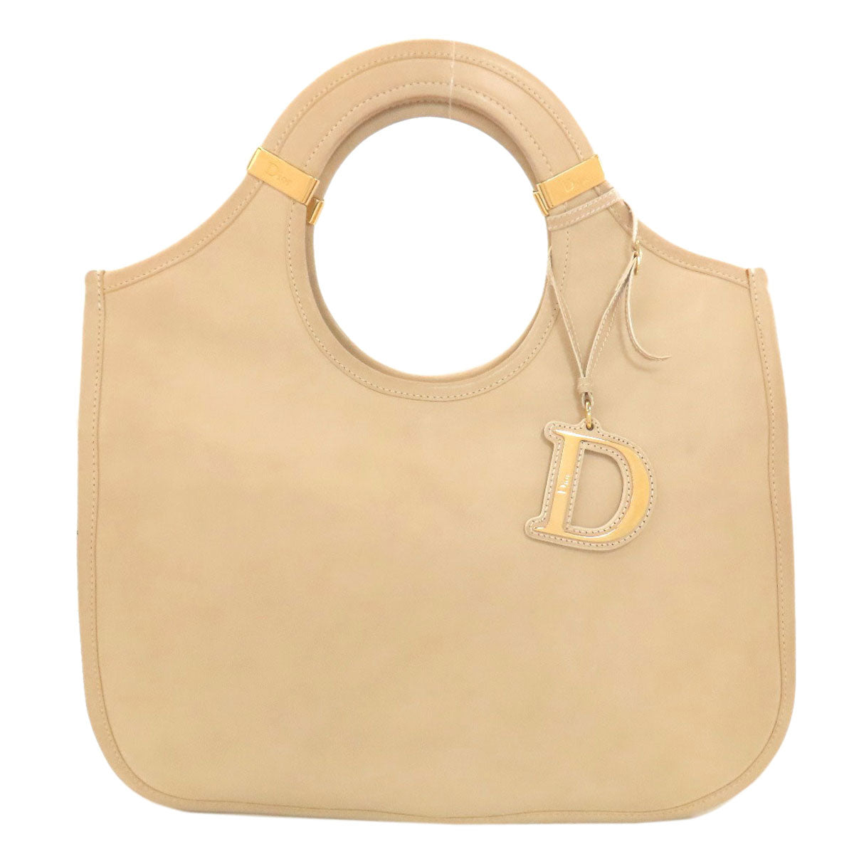CHRISTIAN DIOR クリスチャンディオール ロゴ ハンドバッグ レザー レディース 中古