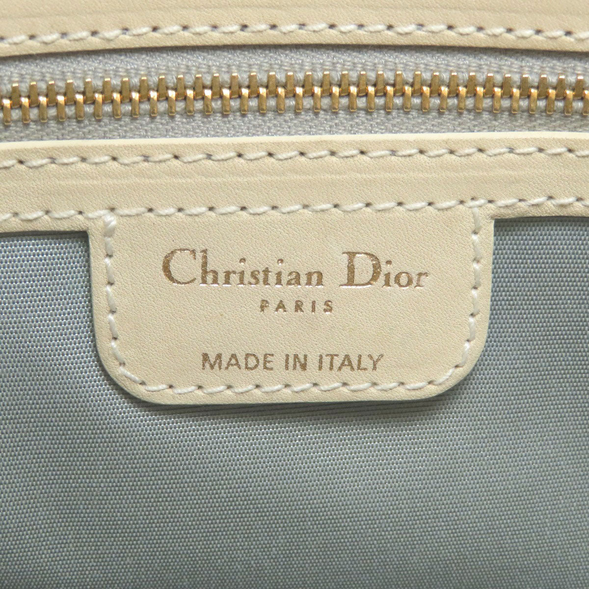 CHRISTIAN DIOR クリスチャンディオール ロゴ ハンドバッグ レザー レディース 中古
