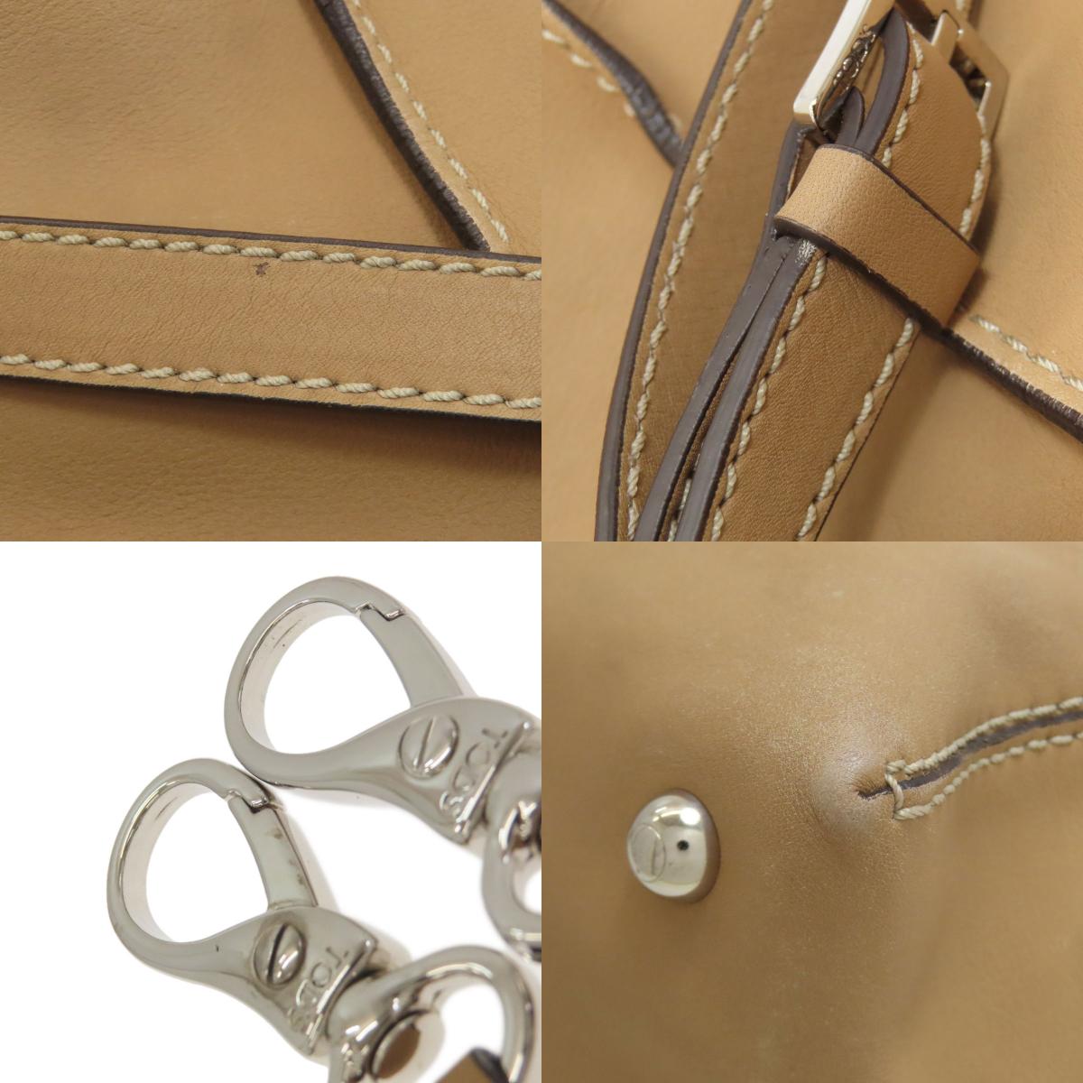 TODS トッズ 2WAY ハンドバッグ レザー レディース 中古