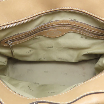 TODS トッズ 2WAY ハンドバッグ レザー レディース 中古