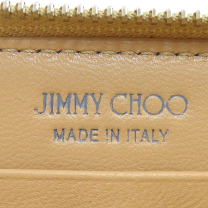 Jimmy Choo ジミーチュウ ラウンドファスナー 長財布（小銭入れあり） レザー レディース 中古