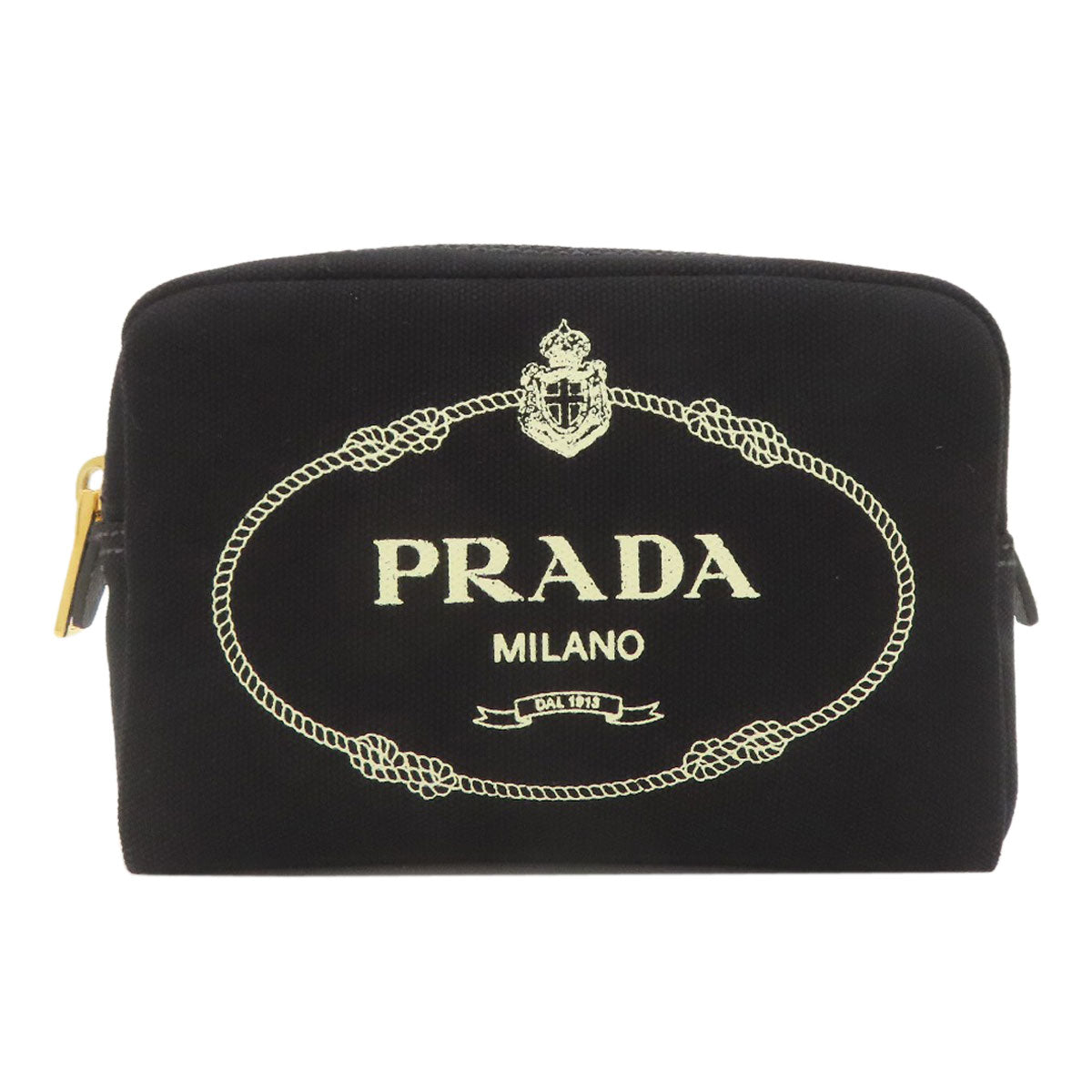 PRADA プラダ 1NA021 カナパロゴ 化粧ポーチ キャンバス レディース 中古