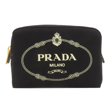 PRADA プラダ 1NA021 カナパロゴ 化粧ポーチ キャンバス レディース 中古