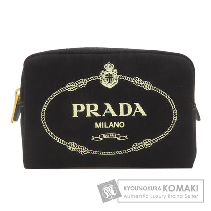 PRADA プラダ 1NA021 カナパロゴ 化粧ポーチ キャンバス レディース 中古