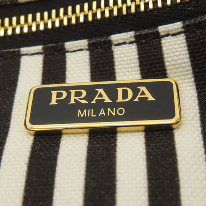 PRADA プラダ 1NA021 カナパロゴ 化粧ポーチ キャンバス レディース 中古
