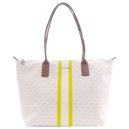 Michael Kors マイケルコース MKシグネチャー トートバッグ PVC レディース 中古