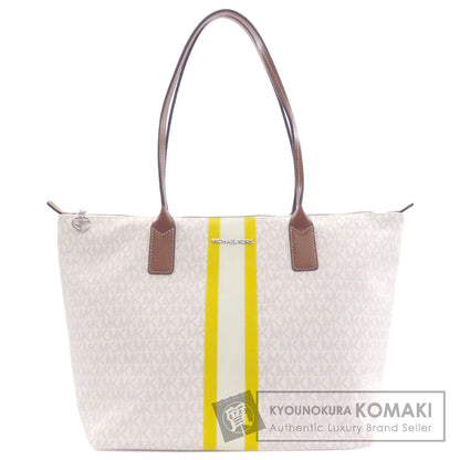 Michael Kors マイケルコース MKシグネチャー トートバッグ PVC レディース 中古