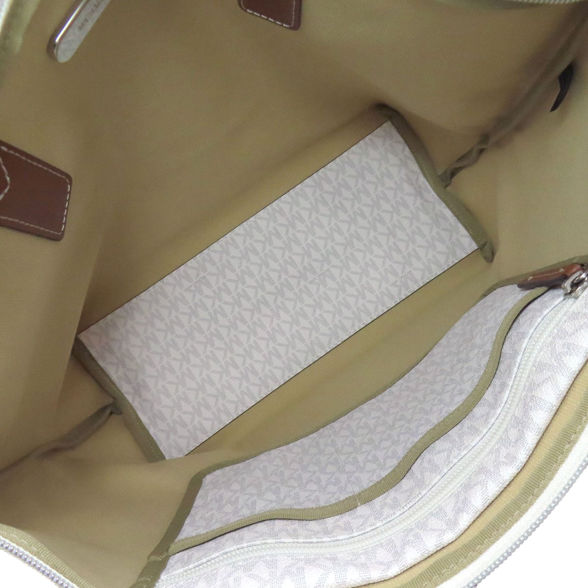 Michael Kors マイケルコース MKシグネチャー トートバッグ PVC レディース 中古