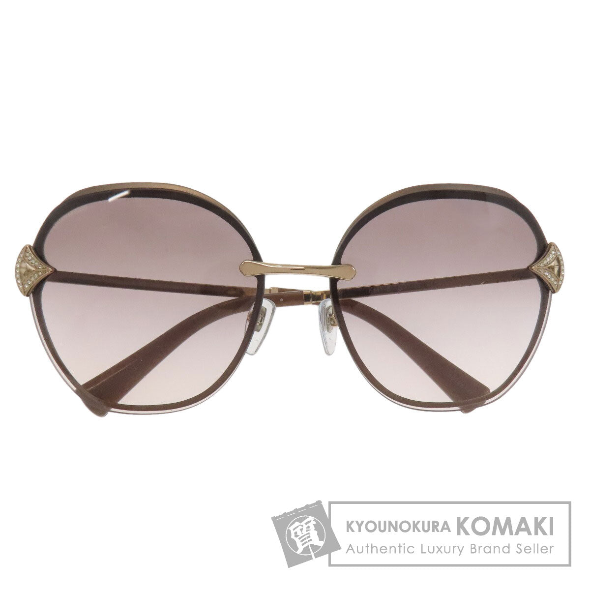 BVLGARI ブルガリ ロゴ サングラス プラスティック レディース 中古