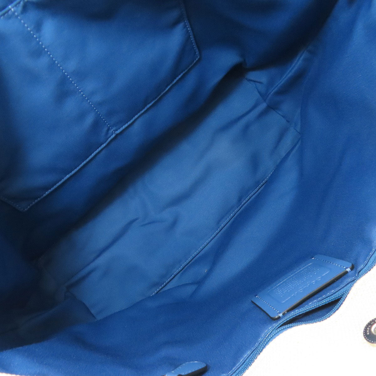 COACH コーチ 91170 ロゴ トートバッグ キャンバス レディース 中古