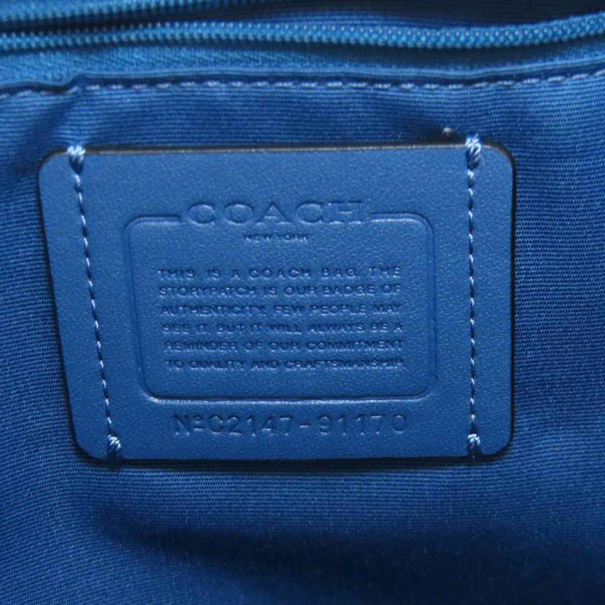 COACH コーチ 91170 ロゴ トートバッグ キャンバス レディース 中古