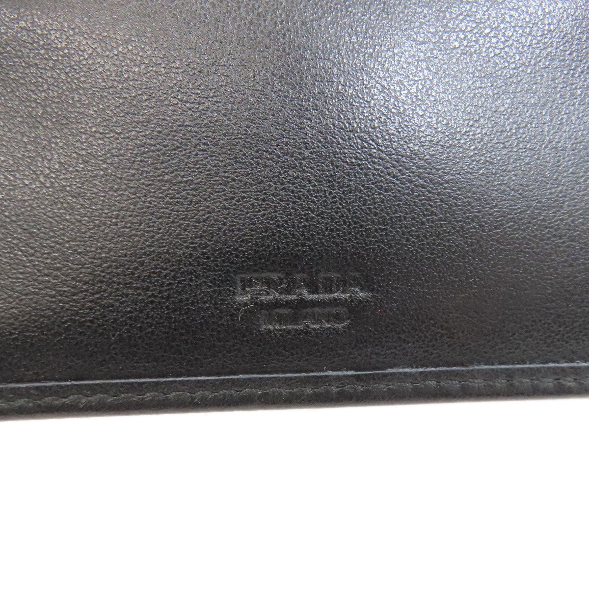 PRADA プラダ 2M0002 ロゴ 二つ折り財布（小銭入れあり） カーフ メンズ 中古