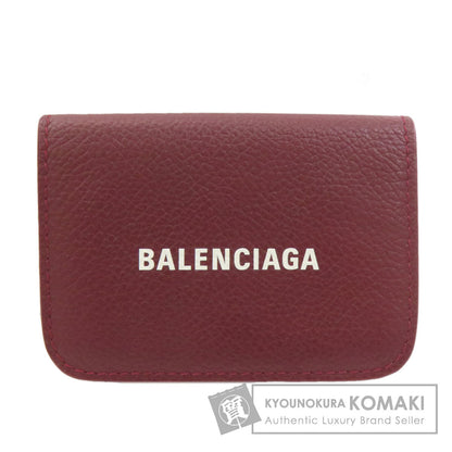 BALENCIAGA バレンシアガ 593813 ミニ コンパクトウォレット 二つ折り財布（小銭入れあり） カーフ レディース 中古