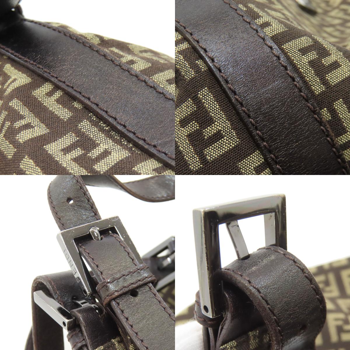 FENDI フェンディ ズッキーノ トートバッグ キャンバス レディース 中古