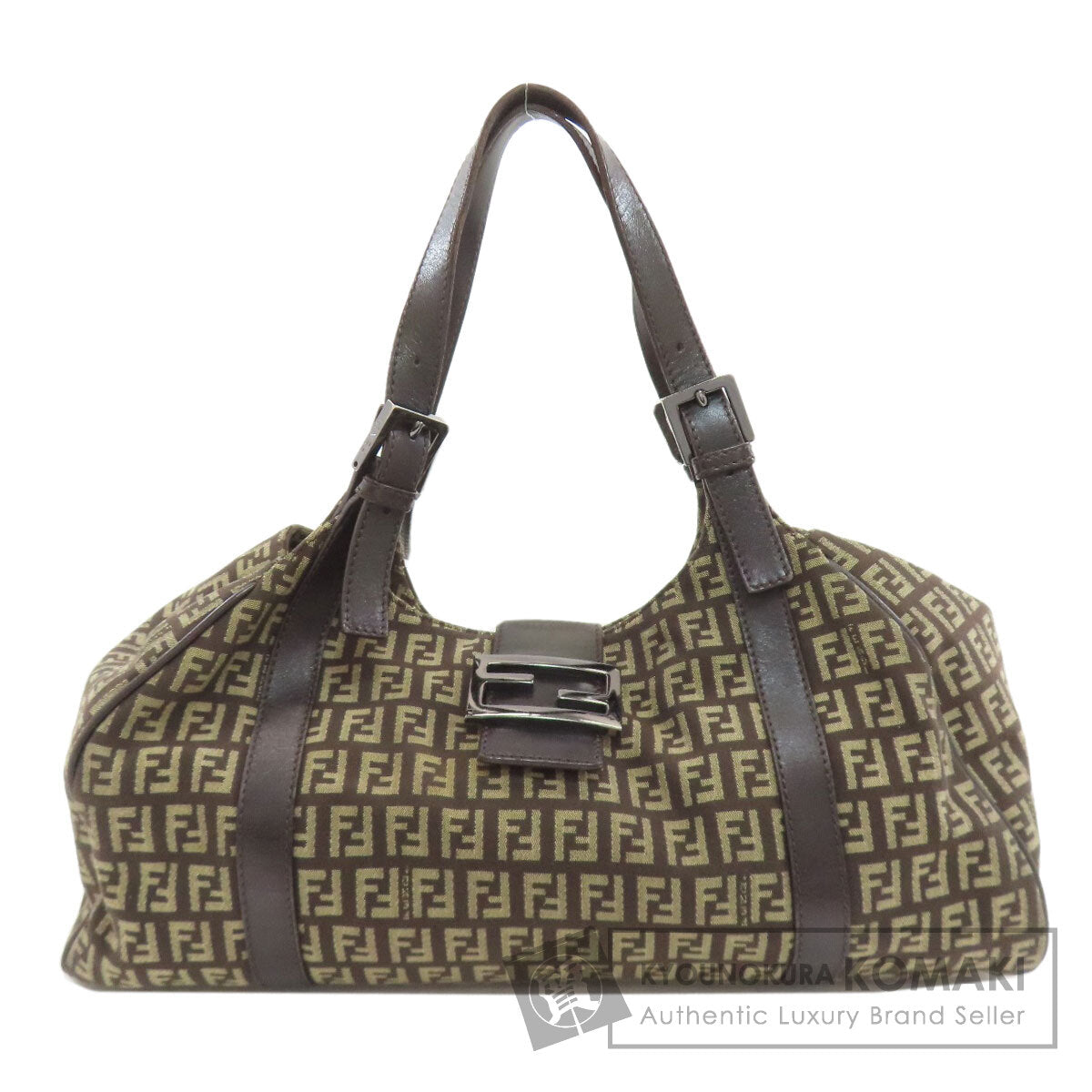 FENDI フェンディ ズッキーノ トートバッグ キャンバス レディース 中古