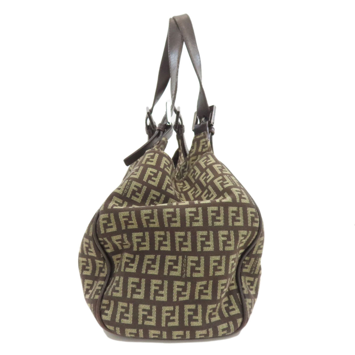 FENDI フェンディ ズッキーノ トートバッグ キャンバス レディース 中古