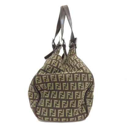 FENDI フェンディ ズッキーノ トートバッグ キャンバス レディース 中古