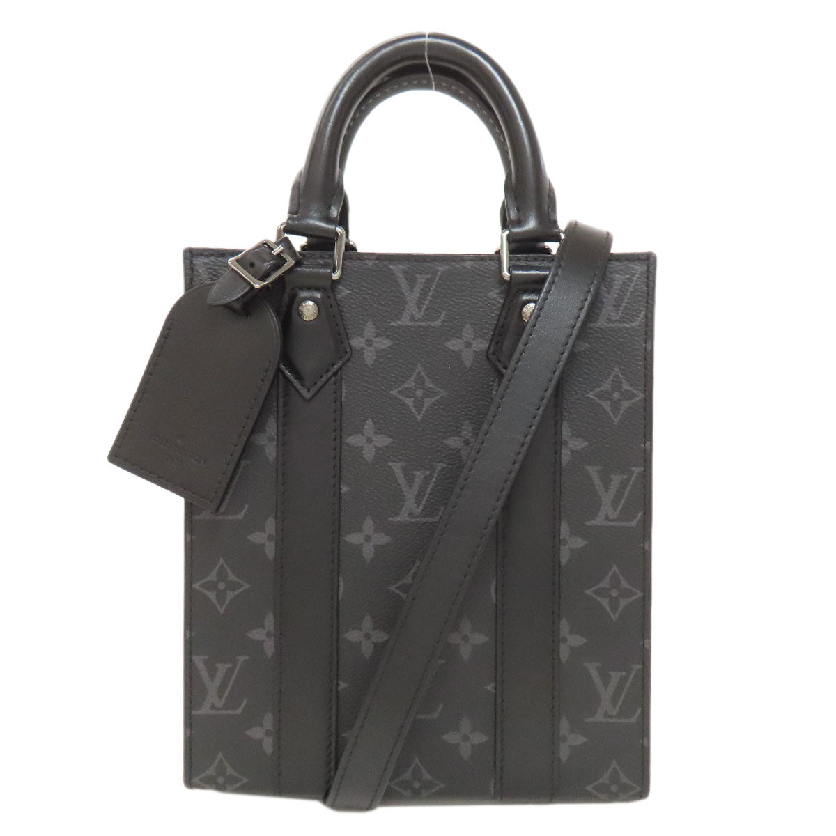 LOUIS VUITTON ルイヴィトン M46453 サックプラ ミニ ハンドバッグ モノグラムエクリプス レディース 中古