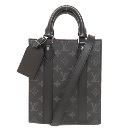 LOUIS VUITTON ルイヴィトン M46453 サックプラ ミニ ハンドバッグ モノグラムエクリプス レディース 中古