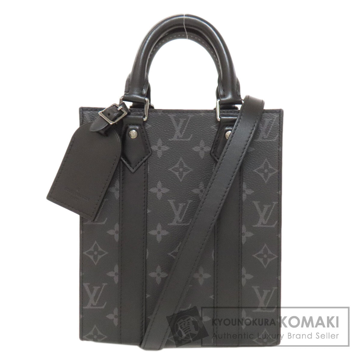 LOUIS VUITTON ルイヴィトン M46453 サックプラ ミニ ハンドバッグ モノグラムエクリプス レディース 中古