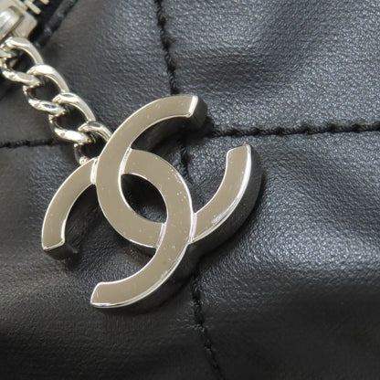 CHANEL シャネル パリビアリッツ シルバー金具 トートバッグ キャンバス レディース 中古