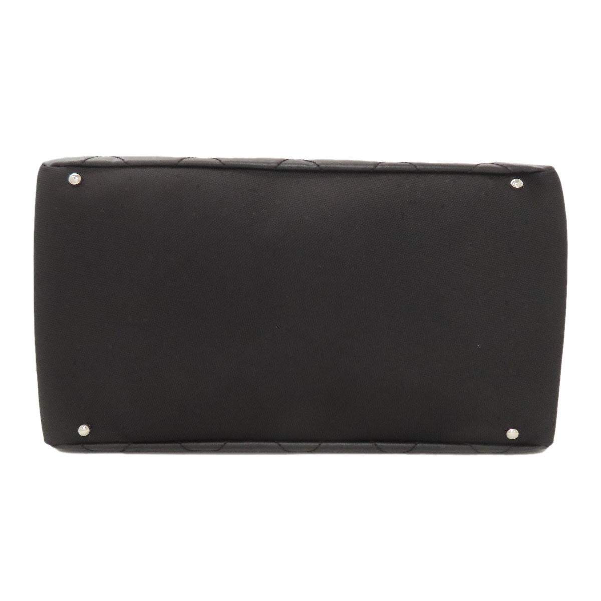 CHANEL シャネル パリビアリッツ シルバー金具 トートバッグ キャンバス レディース 中古