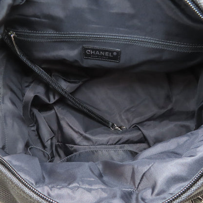 CHANEL シャネル パリビアリッツ シルバー金具 トートバッグ キャンバス レディース 中古