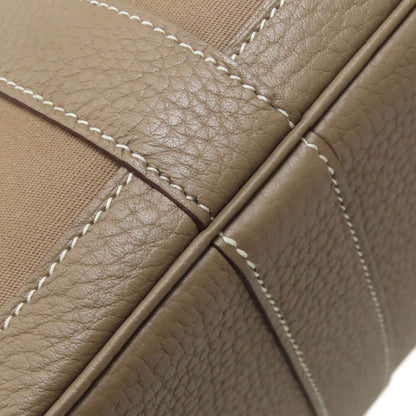 HERMES エルメス ガーデンパーティTPM シルバー金具 ハンドバッグ トワルオフィシェ レディース 中古