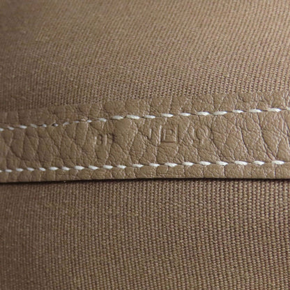 HERMES エルメス ガーデンパーティTPM シルバー金具 ハンドバッグ トワルオフィシェ レディース 中古