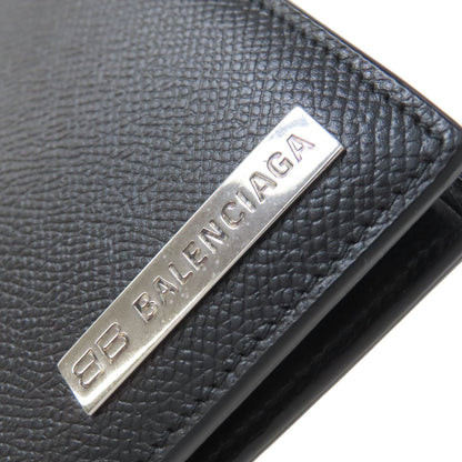 BALENCIAGA バレンシアガ 674762 ロゴ金具 二つ折り財布（小銭入れあり） レザー レディース 中古