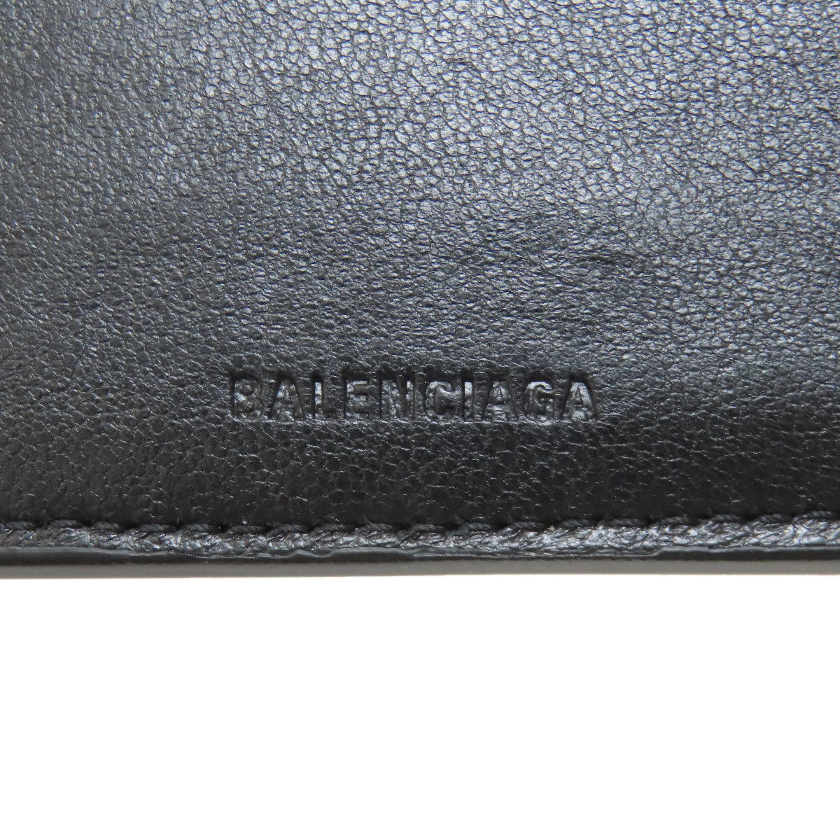 BALENCIAGA バレンシアガ 674762 ロゴ金具 二つ折り財布（小銭入れあり） レザー レディース 中古