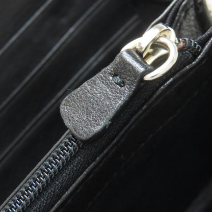 Jimmy Choo ジミーチュウ スターモチーフ ラウンドファスナー 長財布（小銭入れあり） レザー レディース 中古