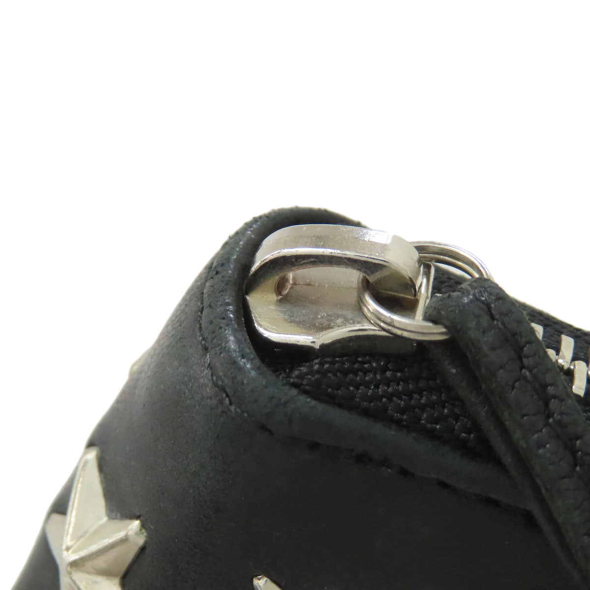 Jimmy Choo ジミーチュウ スターモチーフ ラウンドファスナー 長財布（小銭入れあり） レザー レディース 中古