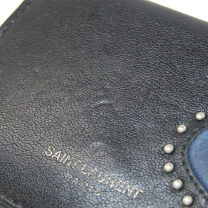 YVES SAINT LAURENT イヴ・サンローラン ハート 二つ折り財布（小銭入れあり） レザー レディース 中古