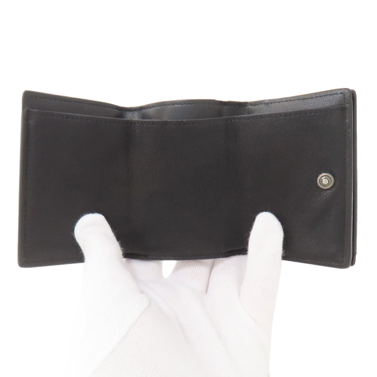YVES SAINT LAURENT イヴ・サンローラン ハート 二つ折り財布（小銭入れあり） レザー レディース 中古