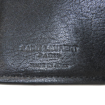 YVES SAINT LAURENT イヴ・サンローラン ハート 二つ折り財布（小銭入れあり） レザー レディース 中古