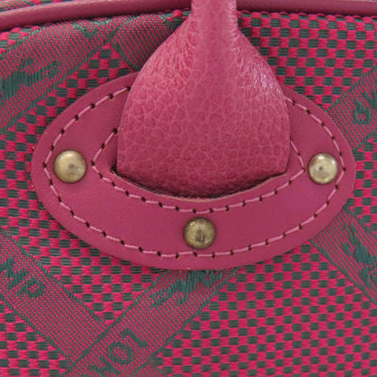 Longchamp ロンシャン ロンシャンホース チェック ハンドバッグ ナイロン レディース 中古