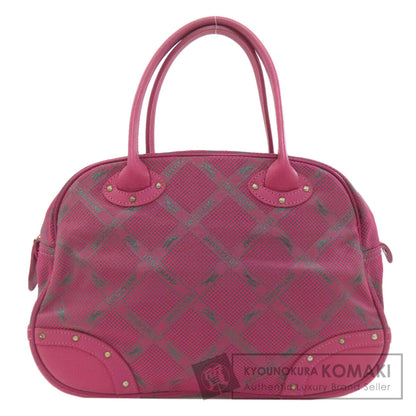 Longchamp ロンシャン ロンシャンホース チェック ハンドバッグ ナイロン レディース 中古