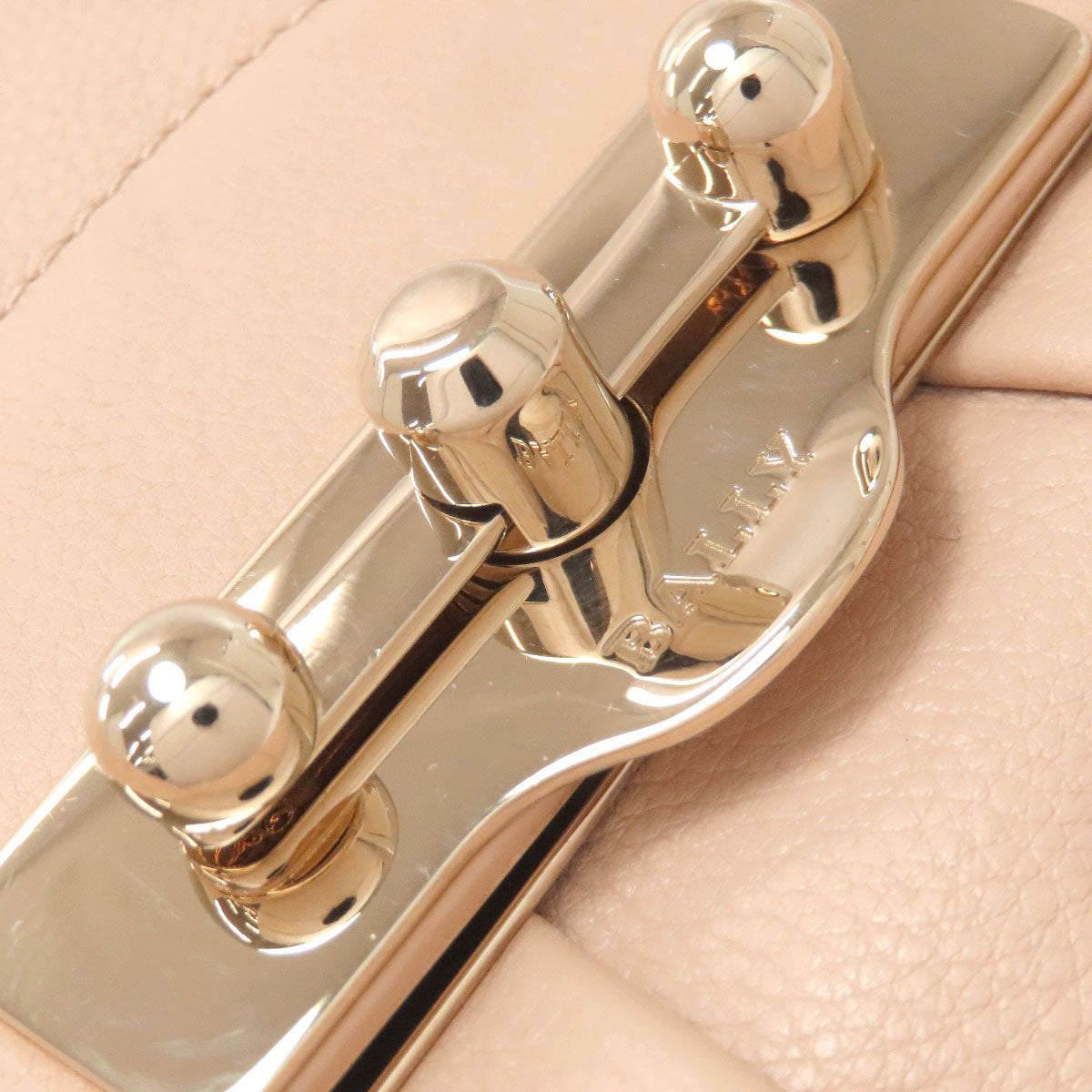 BALLY バリー ロック金具 2WAY ハンドバッグ レザー レディース 中古