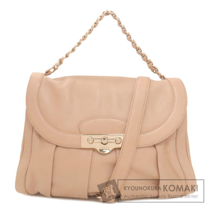 BALLY バリー ロック金具 2WAY ハンドバッグ レザー レディース 中古