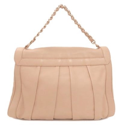 BALLY バリー ロック金具 2WAY ハンドバッグ レザー レディース 中古