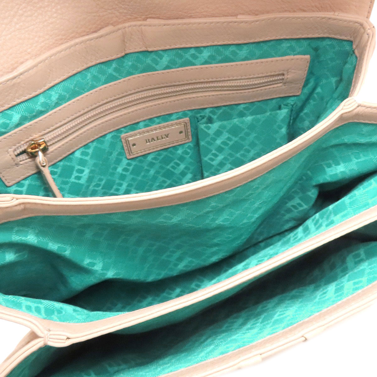 BALLY バリー ロック金具 2WAY ハンドバッグ レザー レディース 中古